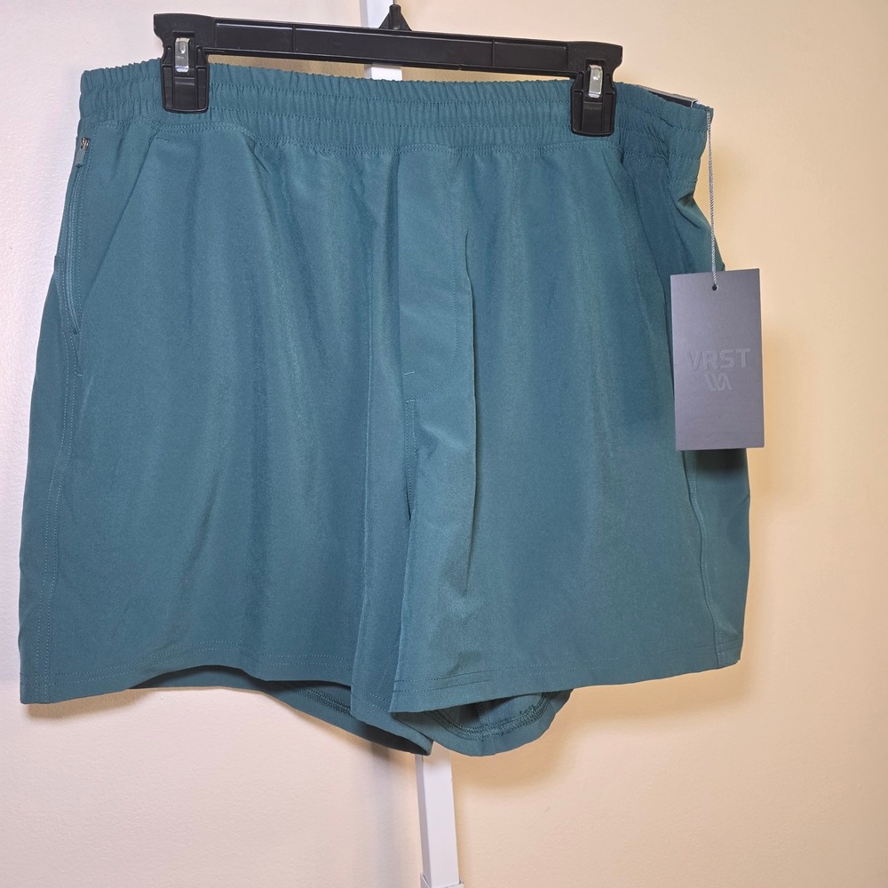 VRST All-In Unlined Shorts Relaxed Fit Athletic Gym Training Teal‎ Mens sz L
